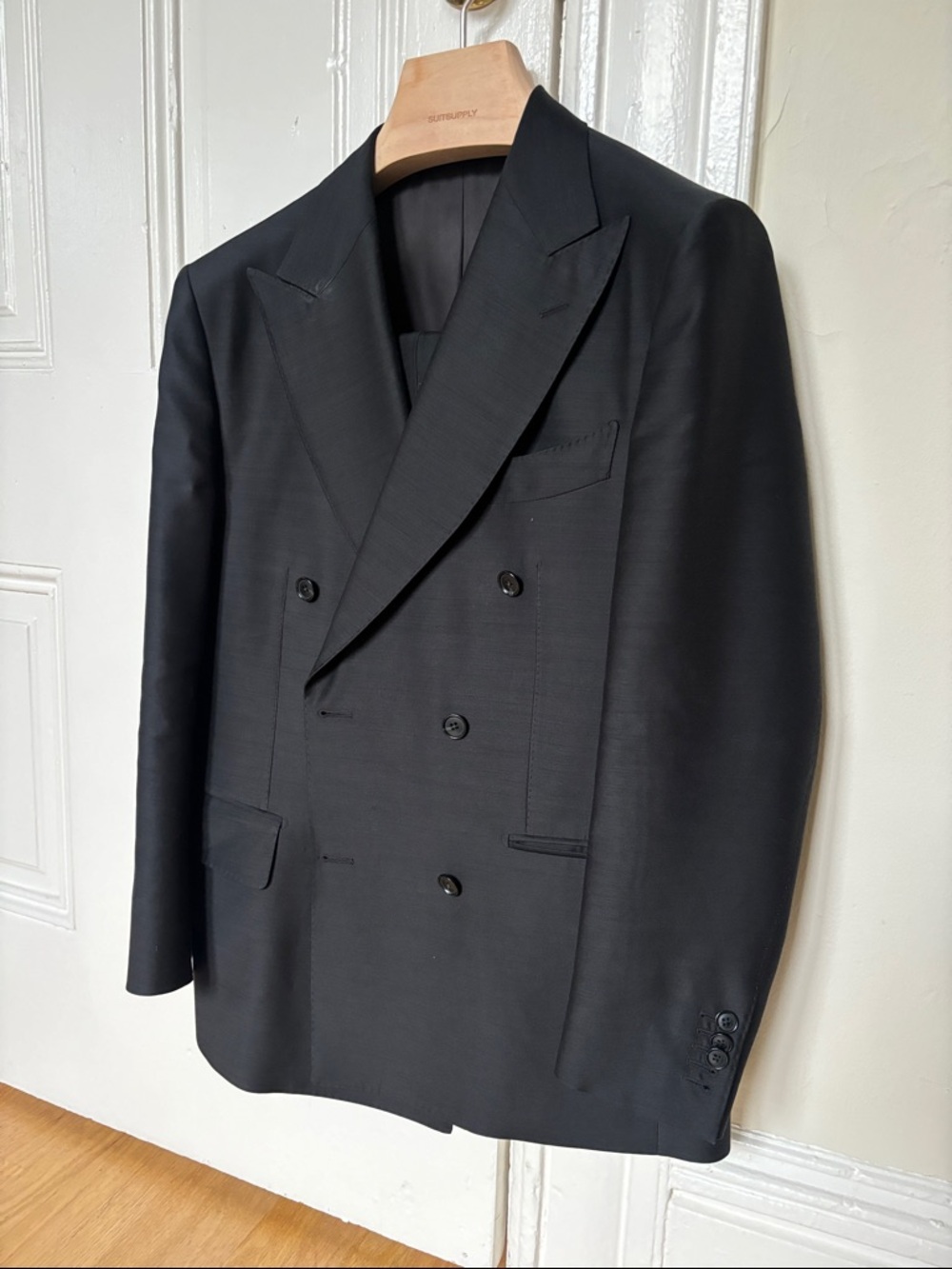 Black Tailored Fit Milano Suit
